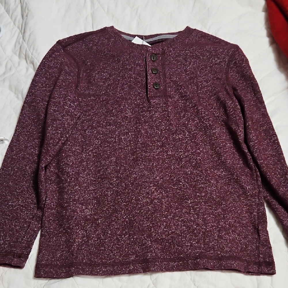 Old Navy Maroon Henley Shirt